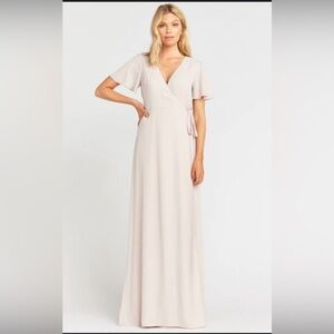 Show Me Your Mumu  Noelle Flutter Wrap Dress NWT includes ring gift 3X bridal